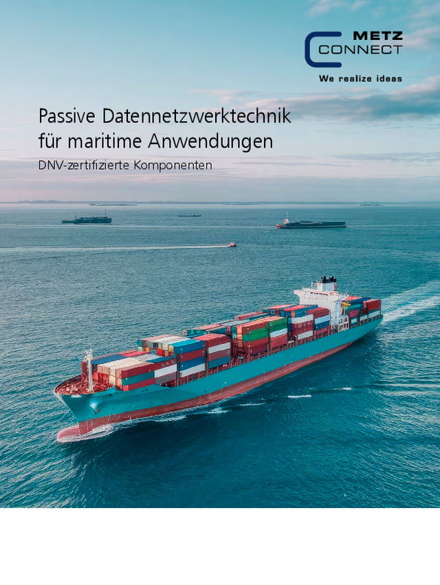 Passive Datennetzwerktechnik für maritime Anwendungen