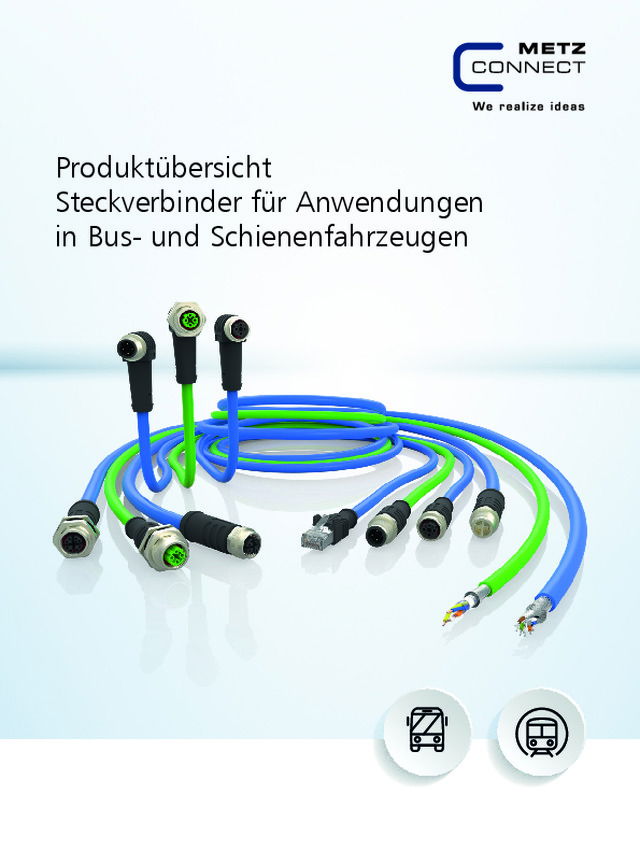 Produktübersicht Steckverbinder für Anwendungen in Bus- und Schienenfahrzeugen