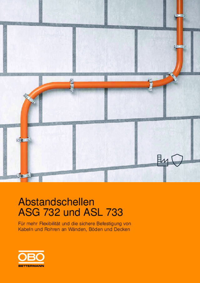 Abstandschellen ASG 732 und ASL 733