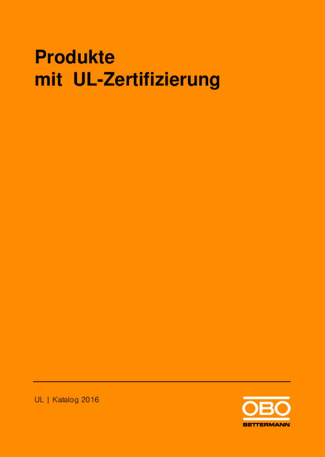 Produkte mit UL-Zertifizierung