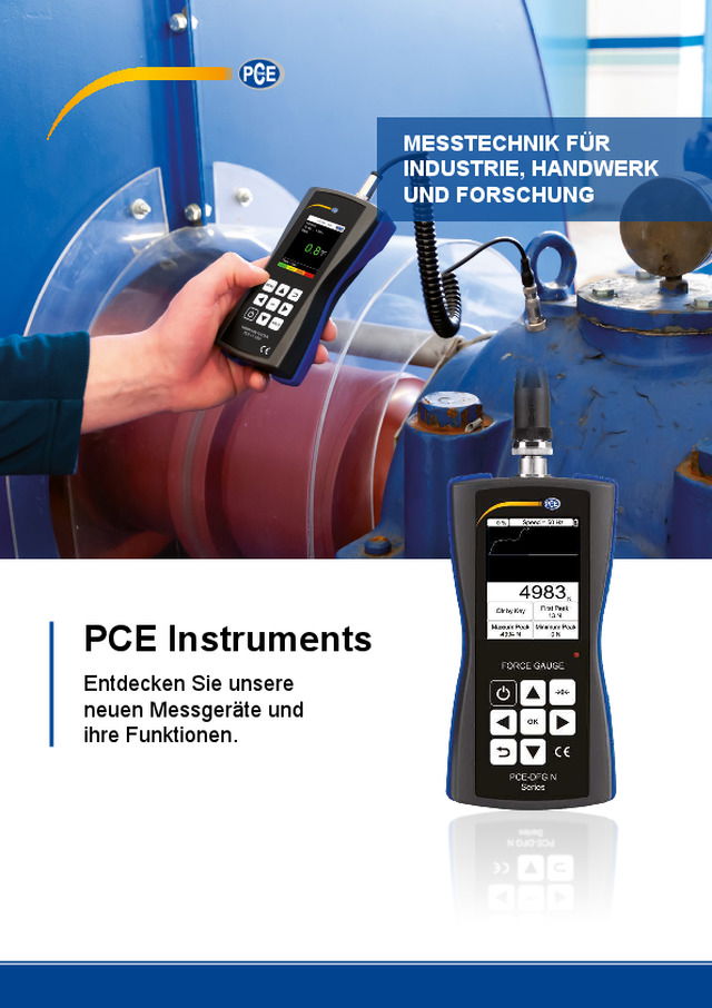 Messtechnik für Industrie, Handwerk und Forschung