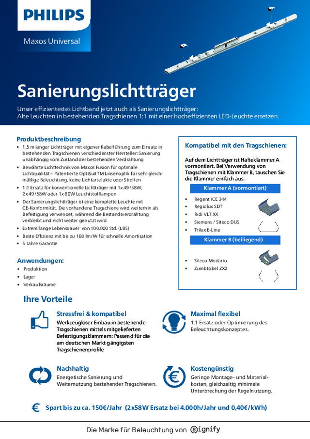 Sanierungslichtträger