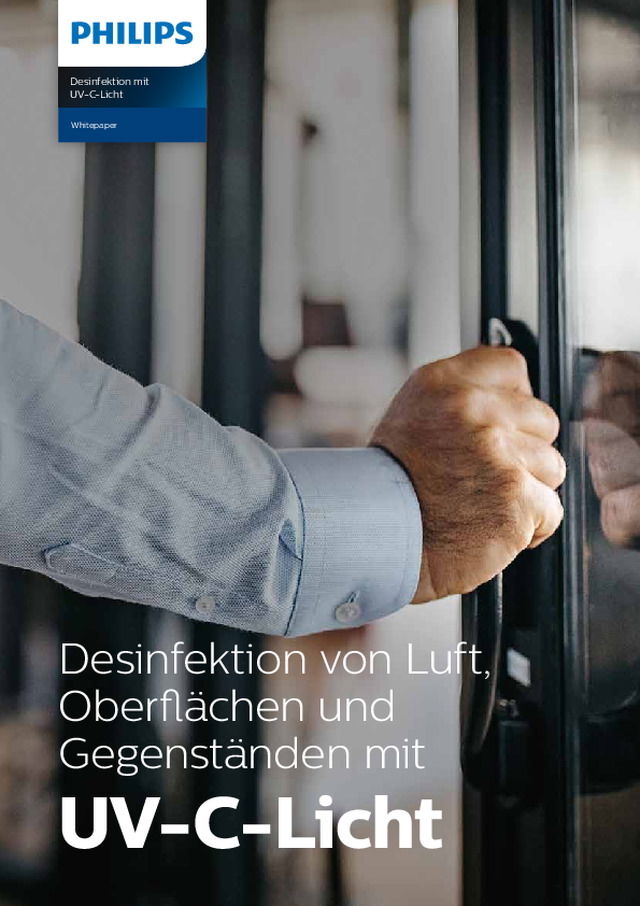 Desinfektion von Luft, Oberflächen und Gegenständen mit UV-C-Licht