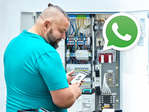 Jetzt Nummer einspeichern - WhatsApp-Support Überspannungsschutz