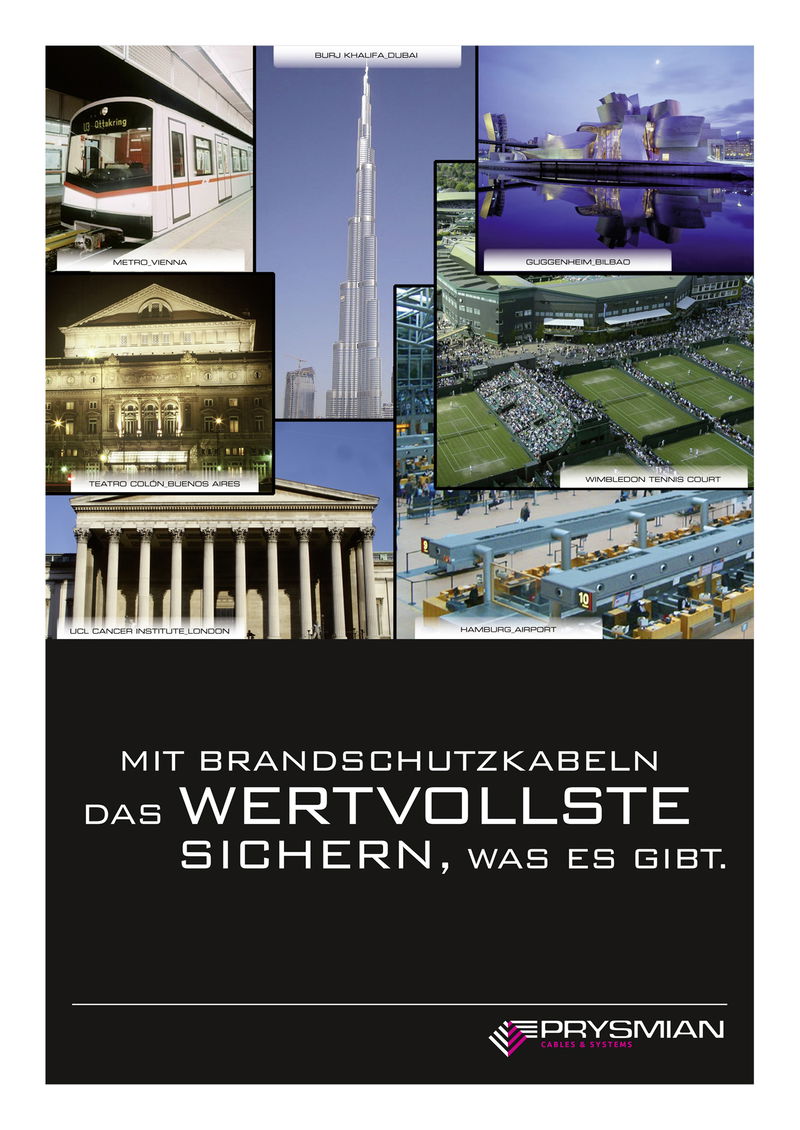 Prysmian informiert über mehr Sicherheit im Brandfall