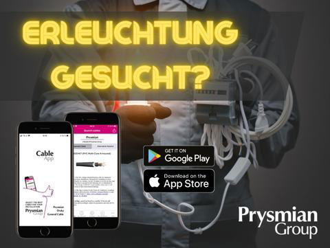 Mit der CableApp finden Sie das am besten geeignete Kabel für Ihr Projekt