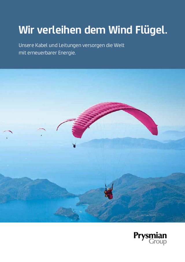 Wir verleihen dem Wind Flügel