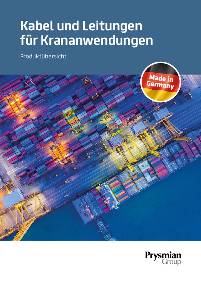 Kabel und Leitungen für Krananwendungen