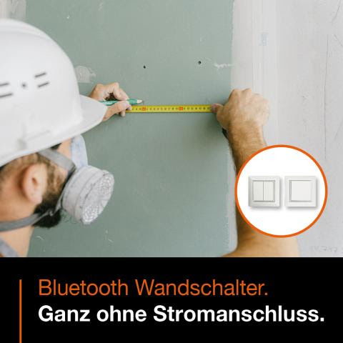 Schalten und Dimmen per Bluetooth – ganz ohne Stromanschluss.