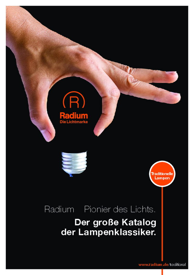 Der große Katalog der Lampenklassiker.