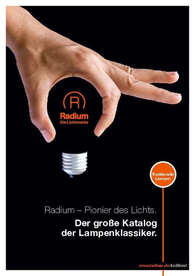 Der große Katalog der Lampenklassiker.