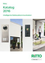 Der neue Ritto Katalog 2016 für intelligente Gebäudekommunikation