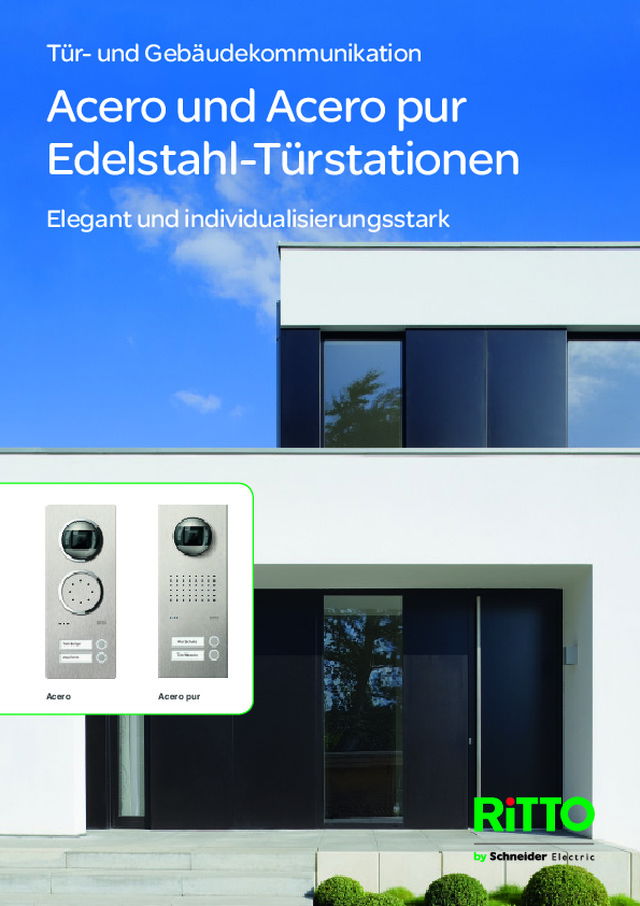 Acero und Acero pur Edelstahl-Türstationen