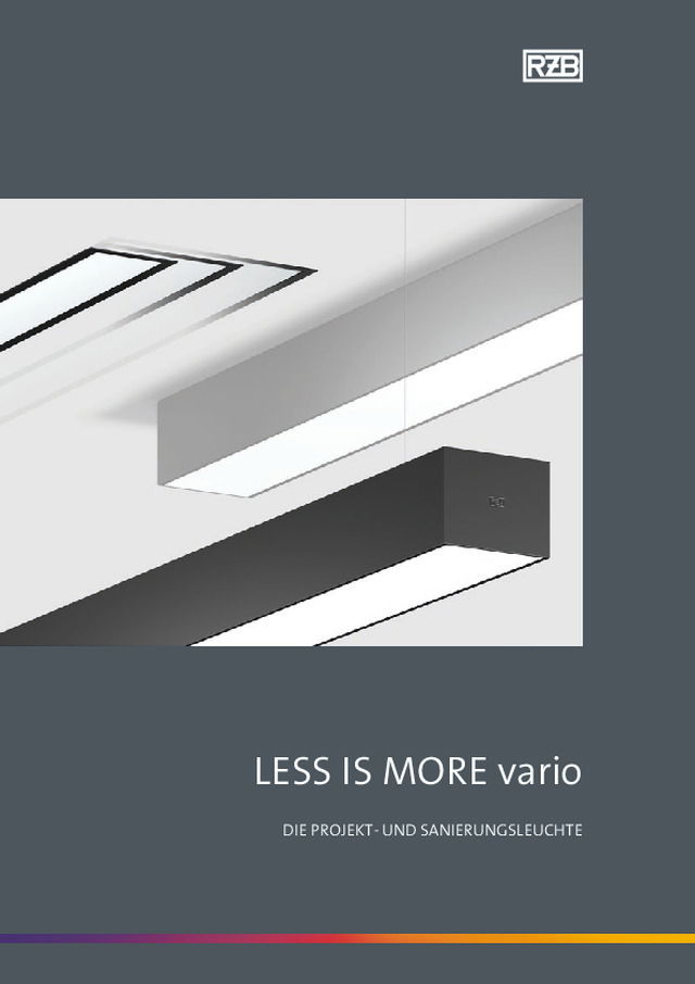 LESS IS MORE vario