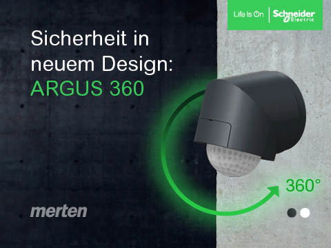 Flexibilität in neuem Design: Bewegungsmelder ARGUS 360