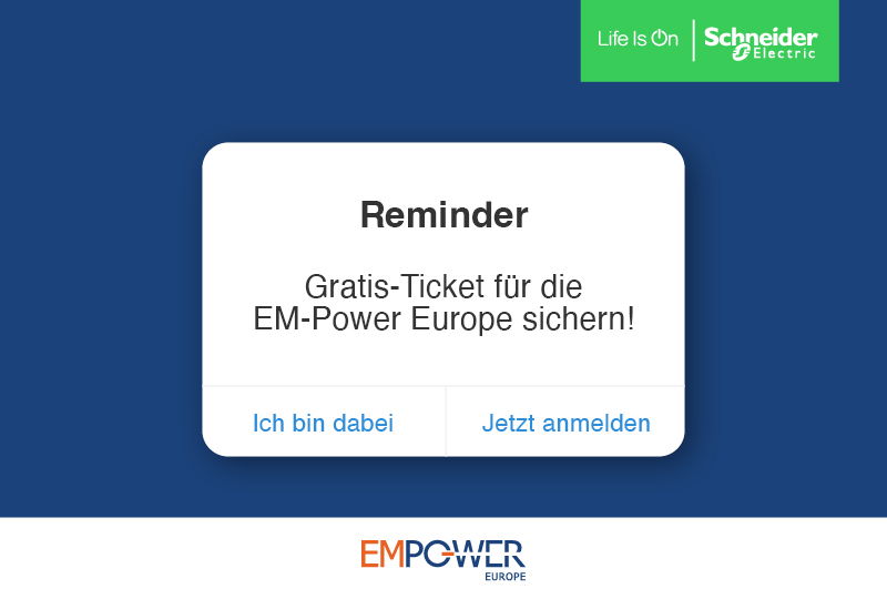 Energiemanagement und vernetzte Energielösungen live und kostenlos erleben!