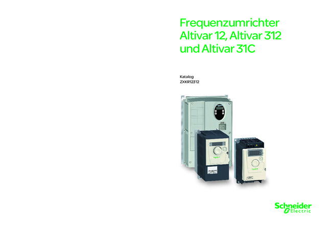 Frequenzumrichter Altivar 12, Altivar 312 und Altivar 31C