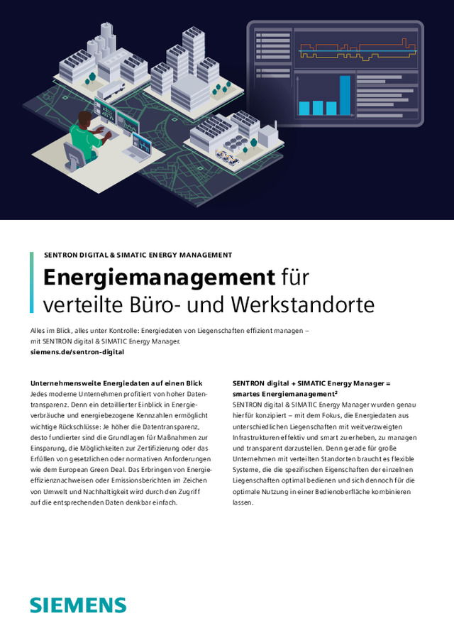 Energiemanagement für verteilte Büro- und Werkstandorte
