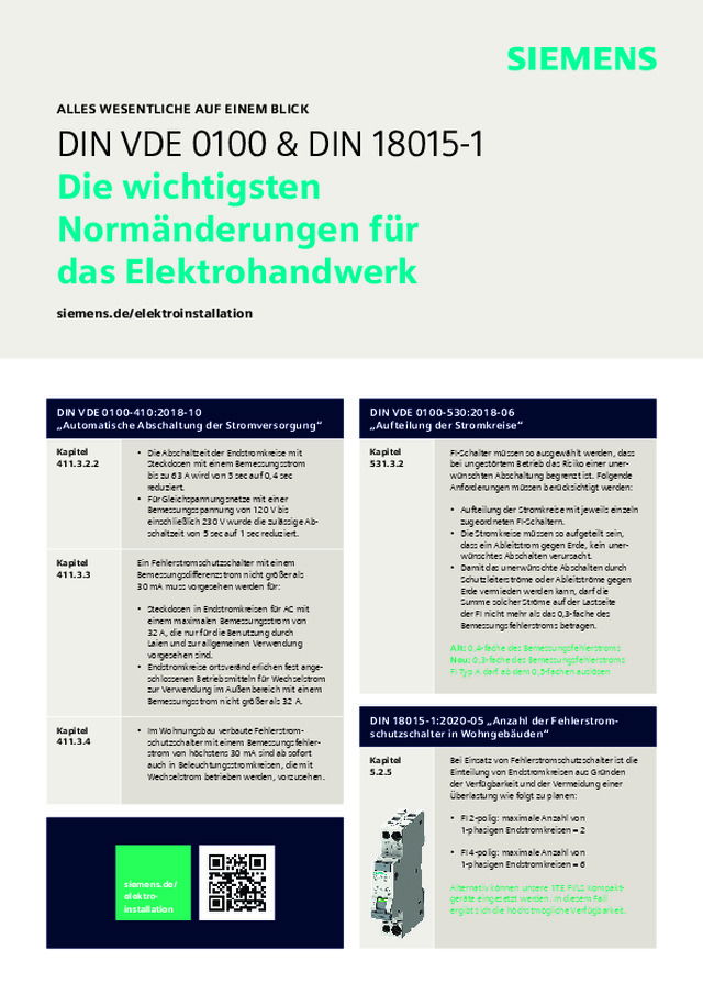 DIN VDE 0100 & DIN 18015-1: Die wichtigsten Normänderungen für das Elektrohandwerk