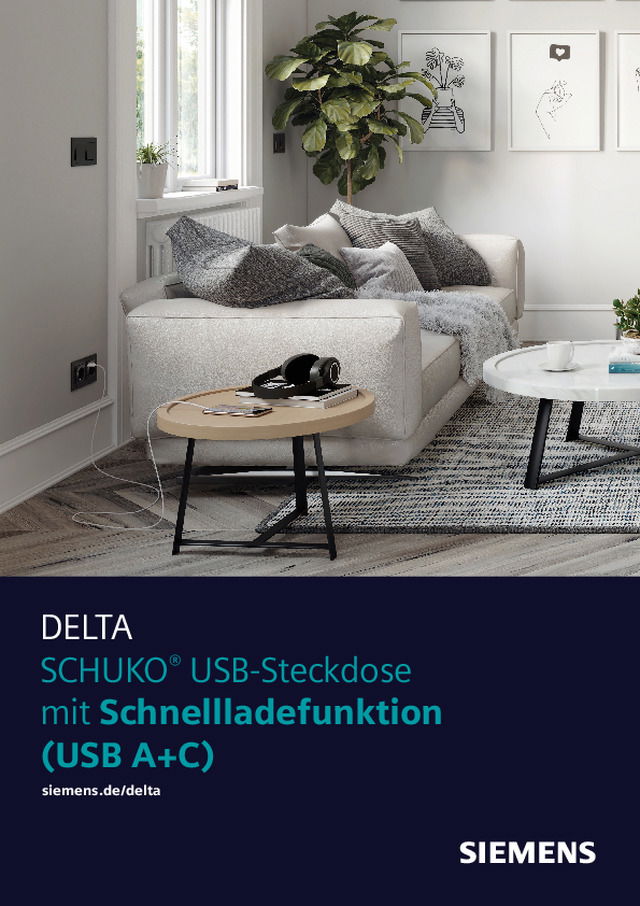 Smarter Laden: USB-Steckdose mit Schnellladefunktion (USB A+C)