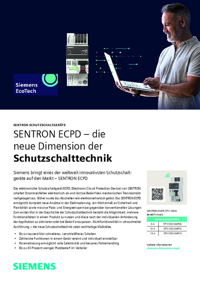 SENTRON ECPD – eine neue Ära der Schutzschalttechnik hat begonnen