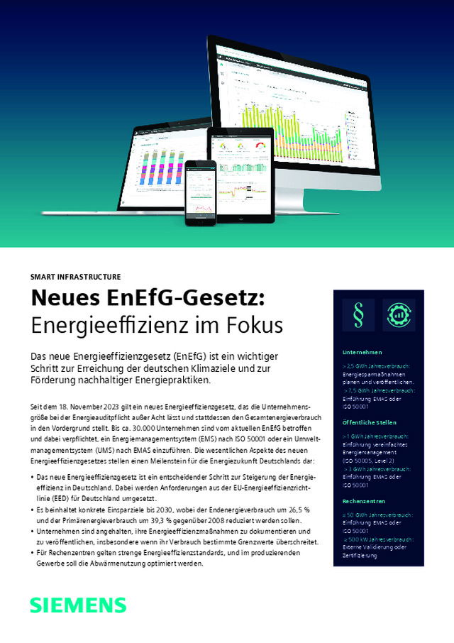 Neues EnEfG-Gesetz: Energieeffizienz im Fokus
