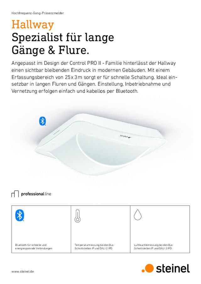 Hallway Spezialist für lange Gänge & Flure.