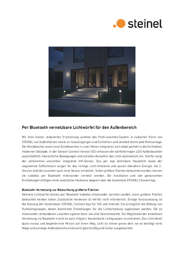 Außenleuchten Cube-Serie | Lichtwürfel der Spitzenklasse