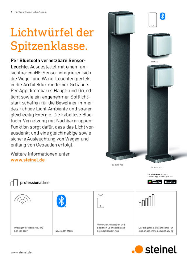 Außenleuchten Cube-Serie
