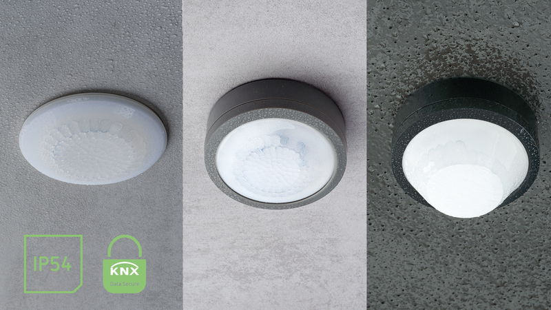 KNX Präsenzmelder zur Licht- und HKL-Steuerung / Spezielle Korridormelder / Tag-Nacht-Umschaltung