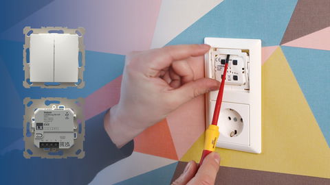 Funkbasiertes KNX Smart Home System / Sicher dank KNX Data Secure / Inbetriebnahme ohne ETS