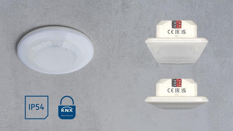 Flexible Lichtsteuerung mit KNX: LUXA 103 KNX Präsenzmelder von Theben