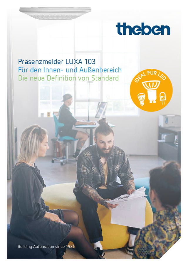 Präsenzmelder LUXA 103 Für den Innen- und Außenbereich: Die neue Definition von Standard