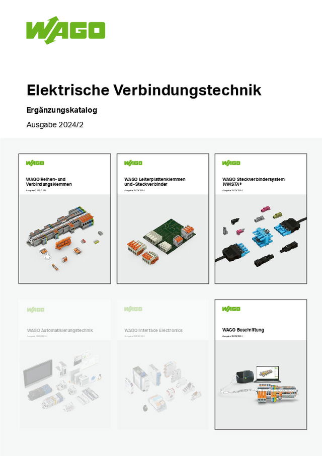 Ergänzungskatalog WAGO Elektrische Verbindungstechnik 2024/2