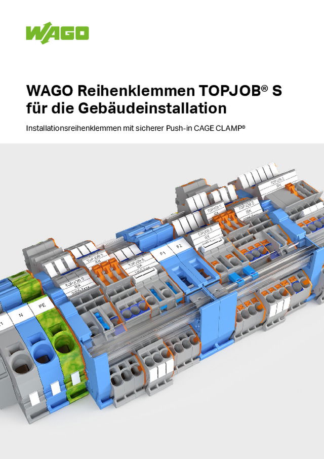 WAGO Reihenklemmen TOPJOB® S für die Gebäudeinstallation