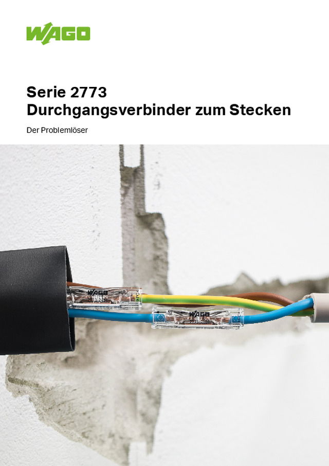Serie 2773 Durchgangsverbinder zum Stecken