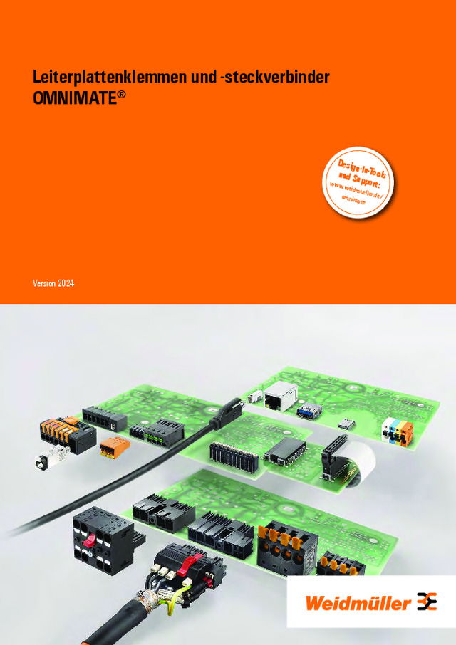 Leiterplattenklemmen und -steckverbinder OMNIMATE® Version 2024