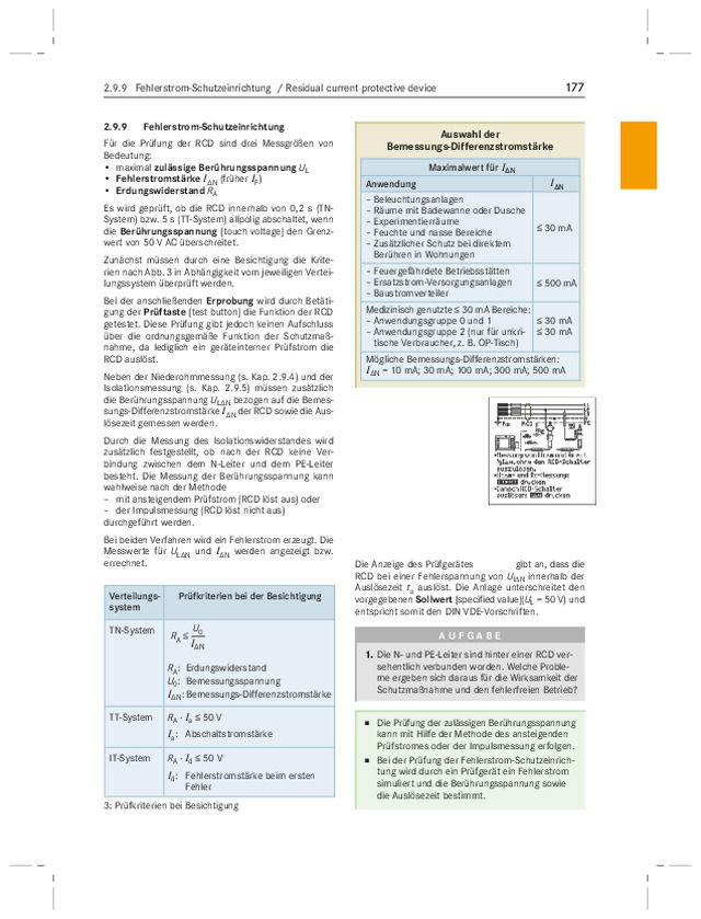 Fehlerstrom-Schutzeinrichtung & Auswahl der Bemessungs-Differenzstromstärke
