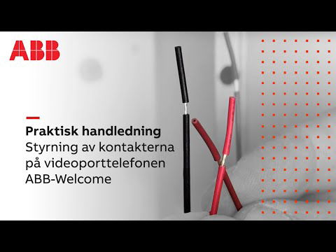 Styrning av kontakterna på videoporttelefonen ABB-Welcome?