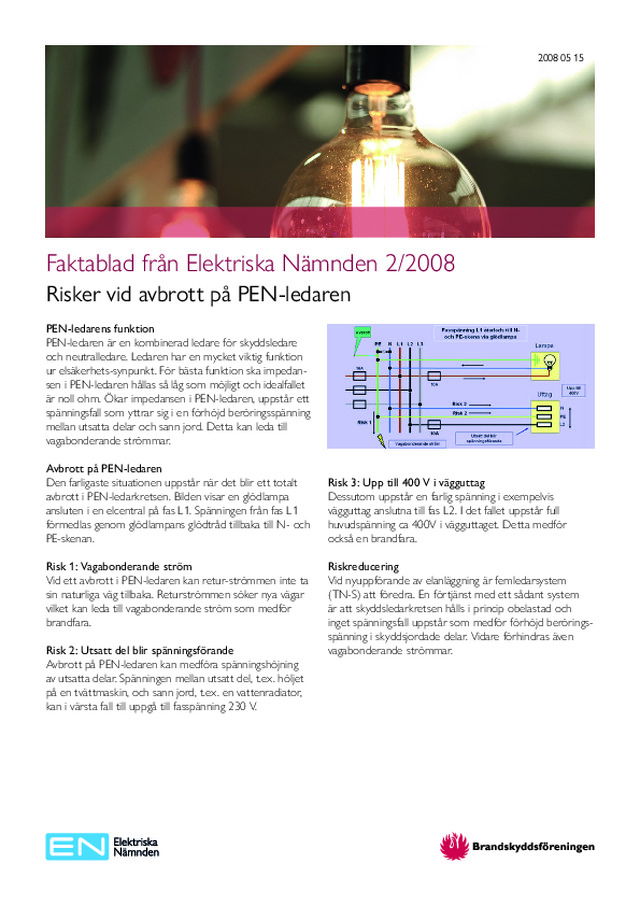 Risker vid avbrott på PEN-ledaren