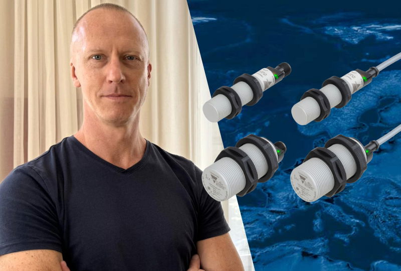 Ny kapacitiv sensor med IO-link och LED-graf