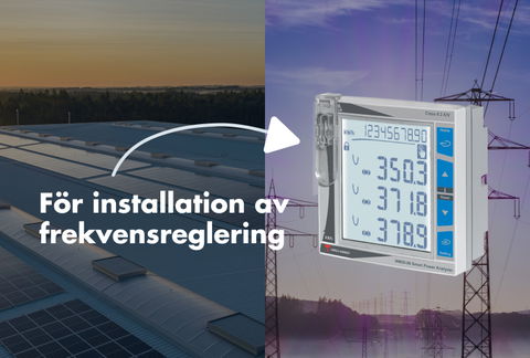 Frekvensmätare för solenergi? WM20 från Carlo Gavazzi!