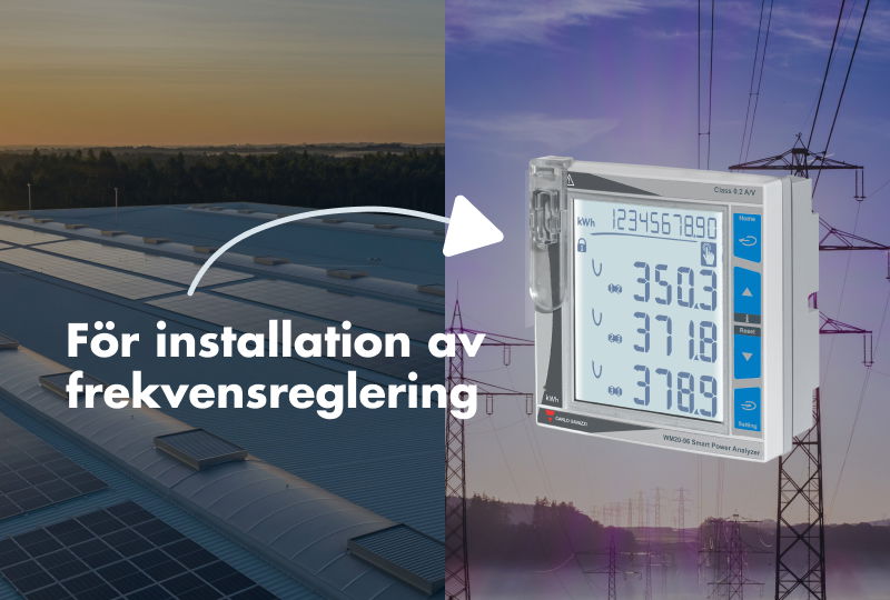 Frekvensmätare för solenergi? WM20 från Carlo Gavazzi!