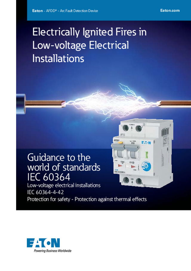 AFDD+ - Arc Fault Detection Device broschyr