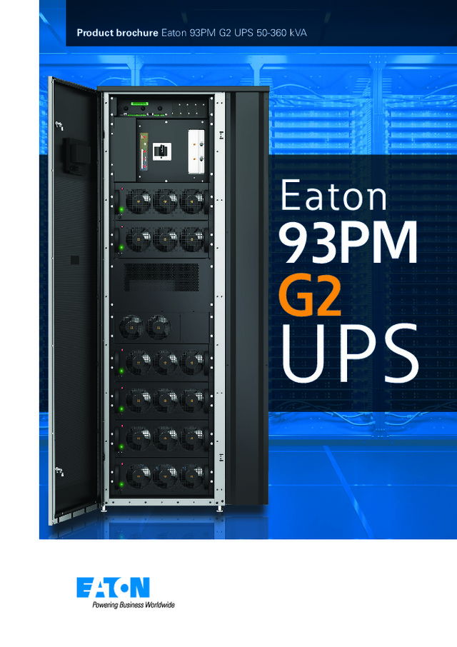 Eaton  93PM G2 UPS broschyr