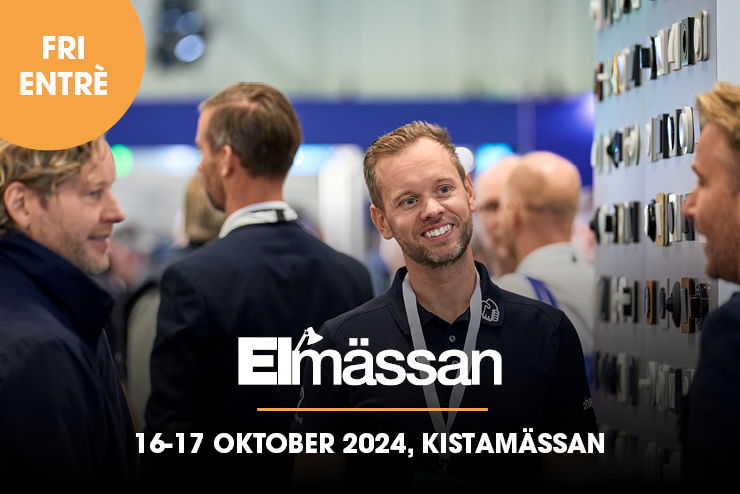 Se och upptäck de senaste innovationerna inom el och belysning på Elmässan 16-17 oktober, Stockholm, Fri entré!