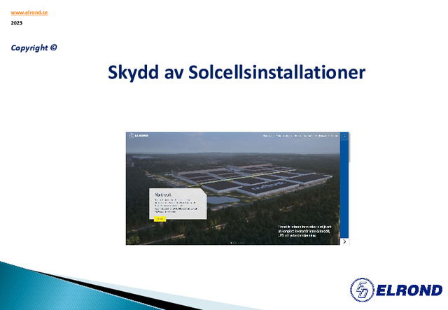 Webbinarium: Skydd av Solcellsinstallationer