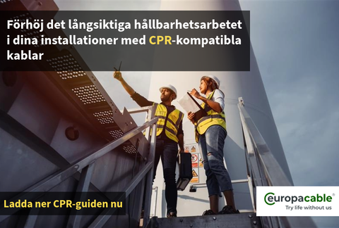 Hur förordningen om byggprodukter (CPR) kan hjälpa elektriker att öka hållbarheten i kabelanvändningen