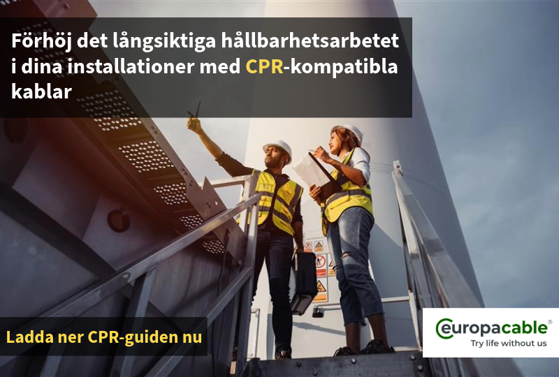 Hur förordningen om byggprodukter (CPR) kan hjälpa elektriker att öka hållbarheten i kabelanvändningen