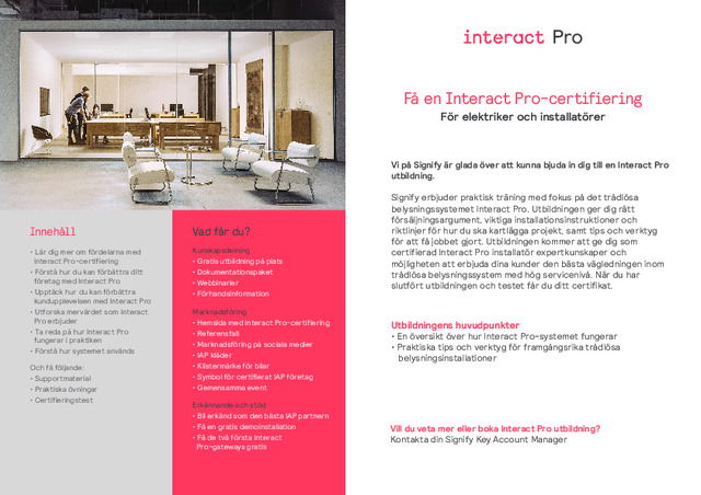 Interact certifiering